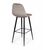 Стул барный TED, бархат пепельно-бежевый 25 /опора конус, изображение 4 | Интернет магазин мебели и декора LifeDekor
