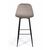 Стул барный TED, бархат пепельно-бежевый 25 /опора конус, изображение 5 | Интернет магазин мебели и декора LifeDekor