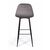 Стул барный TED, бархат серый 27 /опора конус, изображение 5 | Интернет магазин мебели и декора LifeDekor