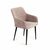 Стул с подлокотниками Robert, бархат бежевый 5 | Интернет магазин мебели и декора LifeDekor