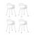 Стул Lady пластик белый 4 шт. | Интернет магазин мебели и декора LifeDekor
