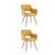 Стул Кромвель II желтый 2 шт | Интернет магазин мебели и декора LifeDekor