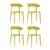 Стул Neo пластик горчичный 4 шт. | Интернет магазин мебели и декора LifeDekor