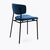 Стул дизайнерский Marko синий, черный металл, изображение 3 | Интернет магазин мебели и декора LifeDekor