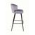 Стул барный Richard ромб, бархат серый 27, изображение 3 | Интернет магазин мебели и декора LifeDekor