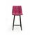 Стул барный UNO, бархат красный 16 new / чёрный профиль, изображение 2 | Интернет магазин мебели и декора LifeDekor