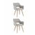 Стул Кромвель II серый 2 шт | Интернет магазин мебели и декора LifeDekor