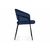 Стул на металлокаркасе Лео синий brandy light 8 / черный, изображение 4 | Интернет магазин мебели и декора LifeDekor