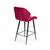 Стул полубарный Crystal, бархат винно-красный 16, изображение 5 | Интернет магазин мебели и декора LifeDekor