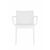 Стул Turn, белый пластик с подлокотниками, изображение 2 | Интернет магазин мебели и декора LifeDekor