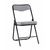 Складной стул Джонни велюр серый каркас черный матовый | Интернет магазин мебели и декора LifeDekor