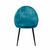 Стул DikLine 234 поворотный, M19 бирюза, ножки черные, изображение 2 | Интернет магазин мебели и декора LifeDekor