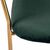 Комплект из 2-х стульев Turin зеленый, золотые ножки, изображение 8 | Интернет магазин мебели и декора LifeDekor
