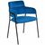 Стул Napoli синий с черными ножками | Интернет магазин мебели и декора LifeDekor