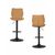 Стул барный Dome экокожа коричневый 2 шт | Интернет магазин мебели и декора LifeDekor