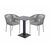 "Каффе" обеденная группа на 2 персоны, цвет "серый гранит", изображение 9 | Интернет магазин мебели и декора LifeDekor