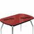 Стол «Ривьера» Смок мини 90x60 стекло красный, опоры хром, изображение 4 | Интернет магазин мебели и декора LifeDekor