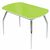 Стол «Ривьера» мини 90x60 стекло зеленый, опоры хром, изображение 2 | Интернет магазин мебели и декора LifeDekor
