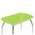 Стол «Ривьера» мини 90x60 стекло зеленый, опоры хром, изображение 4 | Интернет магазин мебели и декора LifeDekor