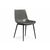 Стул на металлокаркасе Алеида серая экокожа / черный глянец | Интернет магазин мебели и декора LifeDekor