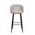Стул барный Vito поворотный 360 градусов, букле серый, изображение 2 | Интернет магазин мебели и декора LifeDekor