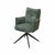 Стул с подлокотниками Gilad ткань комби зеленый, поворотный механизм 360 градусов | Интернет магазин мебели и декора LifeDekor