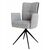 Стул с подлокотниками Rico ткань серый, поворотно-возвратный механизм 360 градусов, изображение 5 | Интернет магазин мебели и декора LifeDekor