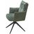 Стул с подлокотниками Gilad ткань комби зеленый, поворотный механизм 360 градусов, изображение 3 | Интернет магазин мебели и декора LifeDekor