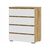 Комод «Хелен» КМ-02, 4 ящика, белый/дуб крафт золотой, изображение 2 | Интернет магазин мебели и декора LifeDekor