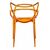 Стул Masters прозрачный оранжевый, изображение 3 | Интернет магазин мебели и декора LifeDekor