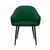 Стул DikLine 440 K13 изумруд, ножки черные, изображение 2 | Интернет магазин мебели и декора LifeDekor