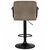 Стул барный DOBRIN KRUGER ARM BLACK, какао вельвет (LAR-E2041-05), Вариант: какао вельвет (LAR-E2041-05), изображение 5 | Интернет магазин мебели и декора LifeDekor