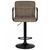 Стул барный DOBRIN KRUGER ARM BLACK, какао вельвет (LAR-E2041-05), Вариант: какао вельвет (LAR-E2041-05), изображение 6 | Интернет магазин мебели и декора LifeDekor