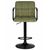 Стул барный DOBRIN KRUGER ARM BLACK, зеленый вельвет (LAR-E2041-7), Вариант: зеленый вельвет (LAR-E2041-7), изображение 6 | Интернет магазин мебели и декора LifeDekor