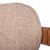 Стул Rich рогожка латте с ножками цвета орех, изображение 8 | Интернет магазин мебели и декора LifeDekor