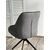 Стул TORNADO 360 град. Серый Brego-07, ткань/ темно-серый Modern-454, велюр/ черный каркас, DISAUR, изображение 2 | Интернет магазин мебели и декора LifeDekor