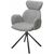 Стул VARDY 360 град.поворот. Brego-07 Серый, ткань/ 7525-180 Серый, велюр/Черный, ®DISAUR | Интернет магазин мебели и декора LifeDekor