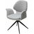 Стул LENNE 360 град. поворот., серый MILAN-450, ткань/ MOHAIR-151, ткань/ Черный, ®DISAUR | Интернет магазин мебели и декора LifeDekor