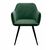 Стул DikLine 277 поворотный TW14 зеленый, ножки черные, изображение 2 | Интернет магазин мебели и декора LifeDekor