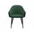 Стул DikLine 440 TW14 зеленый, ножки черные, изображение 2 | Интернет магазин мебели и декора LifeDekor