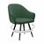 Стул DikLine 439 поворотный, TW14 зеленый, ножки черные | Интернет магазин мебели и декора LifeDekor