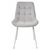 Стул ХОФМАН, цвет H-09 Светло-серый, велюр / белый каркас М-City, изображение 5 | Интернет магазин мебели и декора LifeDekor