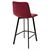Полубарный стул CHILLI-QB SQUARE винный #16, велюр / черный каркас (H=66cm) М-City, изображение 5 | Интернет магазин мебели и декора LifeDekor