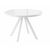 Стол круглый раздвижной со стеклом "RONDO-110"  (Белый оптивайт/Белый) 110(145), | Интернет магазин мебели и декора LifeDekor