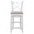 Стул барный "Hugo" (Белая эмаль/бежевый М02) | Интернет магазин мебели и декора LifeDekor