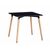 Стол EAMES 2 черный 80*80 см | Интернет магазин мебели и декора LifeDekor
