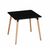 Стол EAMES 2 черный 80*80 см, изображение 2 | Интернет магазин мебели и декора LifeDekor