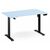 Компьютерный стол Маркос 120х75 голубой / черный | Интернет магазин мебели и декора LifeDekor