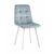 Стул Chilly велюр серо-голубой белые ножки | Интернет магазин мебели и декора LifeDekor