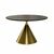 Стол круглый AXIS 140, шпон / опора золото | Интернет магазин мебели и декора LifeDekor